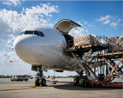 Cargo aircraft transporting goods globally