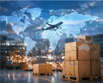 Airport cargo loading for international logistics
